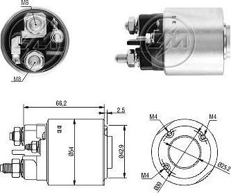 ERA 227233 - Тяговое реле, соленоид, стартер abcparts.ee