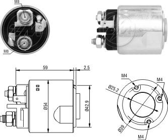 ERA ZM4491 - Тяговое реле, соленоид, стартер abcparts.ee