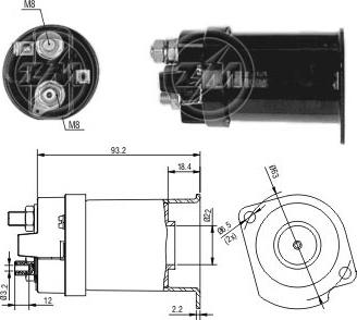 ERA ZM556 - Тяговое реле, соленоид, стартер abcparts.ee