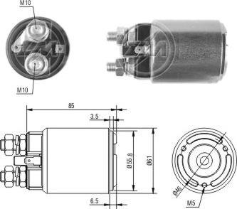 ERA ZM656 - Тяговое реле, соленоид, стартер abcparts.ee