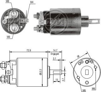 ERA ZM685 - Тяговое реле, соленоид, стартер abcparts.ee