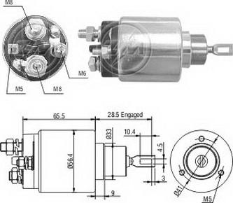 ERA ZM1475 - Тяговое реле, соленоид, стартер abcparts.ee