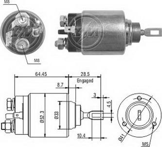 ERA ZM374 - Тяговое реле, соленоид, стартер abcparts.ee