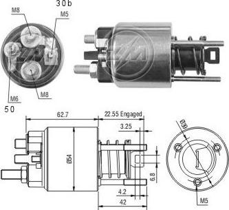 ERA ZM2395 - Тяговое реле, соленоид, стартер abcparts.ee