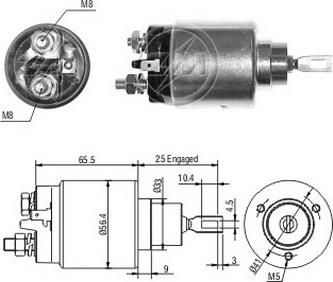 ERA ZM2777 - Тяговое реле, соленоид, стартер abcparts.ee