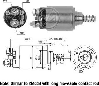 ERA ZM744 - Тяговое реле, соленоид, стартер abcparts.ee