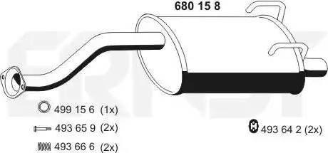 ERNST 680158 - Глушитель выхлопных газов, конечный abcparts.ee