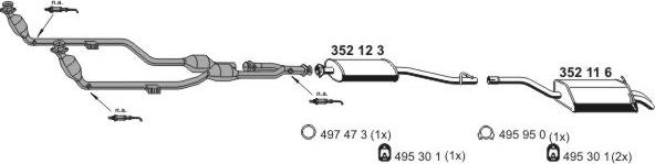 ERNST 040419 - Система выпуска ОГ abcparts.ee