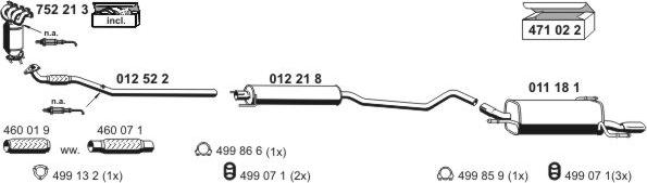 ERNST 050454 - Система выпуска ОГ abcparts.ee