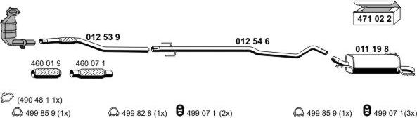 ERNST 050551 - Система выпуска ОГ abcparts.ee