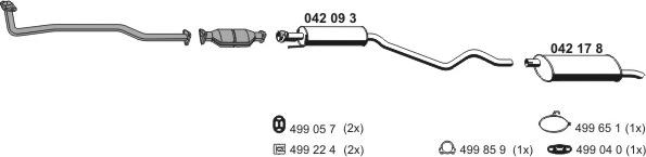 ERNST 050182 - Система выпуска ОГ abcparts.ee