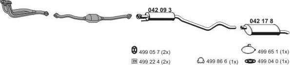 ERNST 050300 - Система выпуска ОГ abcparts.ee