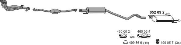 ERNST 050303 - Система выпуска ОГ abcparts.ee