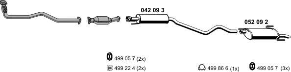 ERNST 050301 - Система выпуска ОГ abcparts.ee
