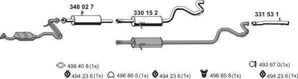 ERNST 030983 - Система выпуска ОГ abcparts.ee
