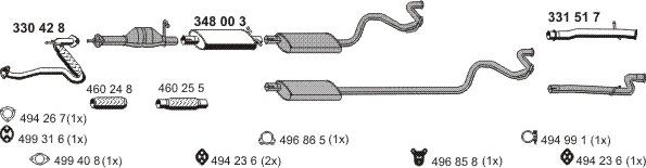 ERNST 030403 - Система выпуска ОГ abcparts.ee