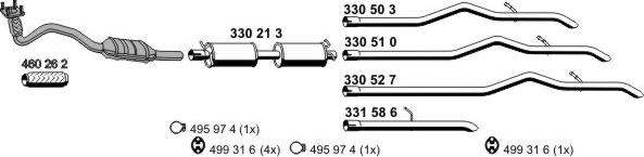 ERNST 030422 - Система выпуска ОГ abcparts.ee