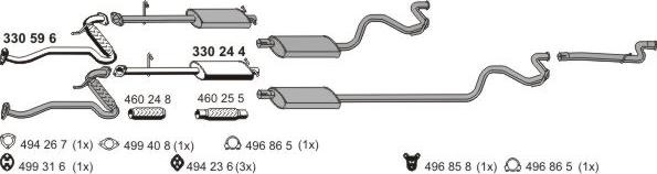 ERNST 030399 - Система выпуска ОГ abcparts.ee
