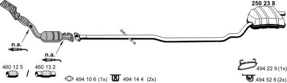 ERNST 020257 - Система выпуска ОГ abcparts.ee
