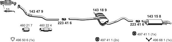 ERNST 070400 - Система выпуска ОГ abcparts.ee