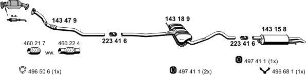 ERNST 071029 - Система выпуска ОГ abcparts.ee