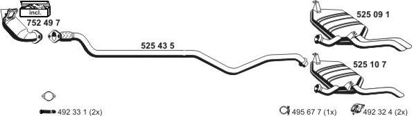 ERNST 100235 - Система выпуска ОГ abcparts.ee