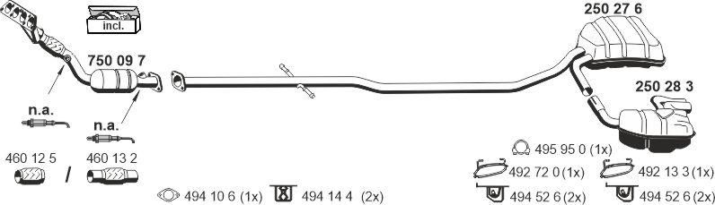 ERNST 350401 - Система выпуска ОГ abcparts.ee