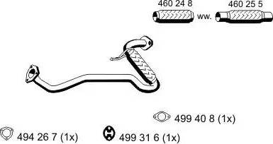 ERNST 330497 - Труба выхлопного газа abcparts.ee