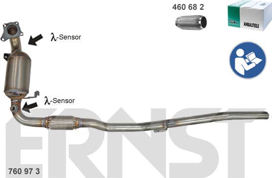 ERNST 760973 - Катализатор abcparts.ee