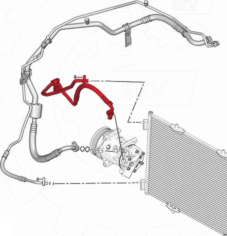 Esen SKV 43SKV596 - Трубопровод высокого / низкого давления, кондиционер abcparts.ee