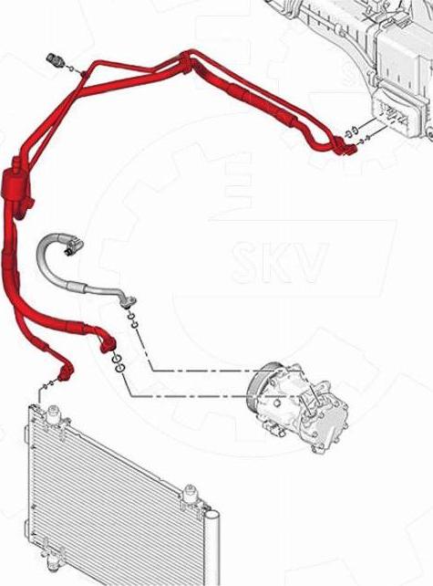 Esen SKV 43SKV591 - Трубопровод высокого / низкого давления, кондиционер abcparts.ee