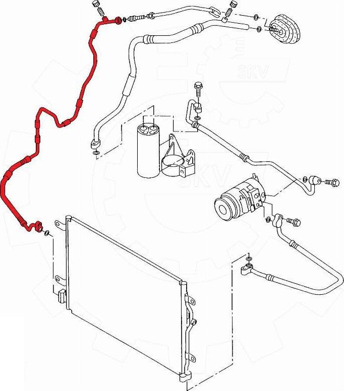Esen SKV 43SKV531 - Трубопровод высокого давления, кондиционер abcparts.ee