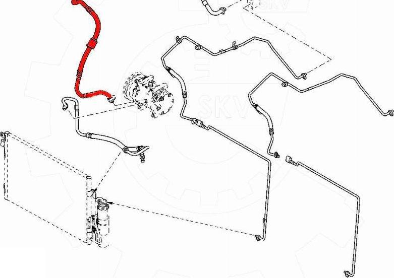 Esen SKV 43SKV537 - Трубопровод высокого давления, кондиционер abcparts.ee
