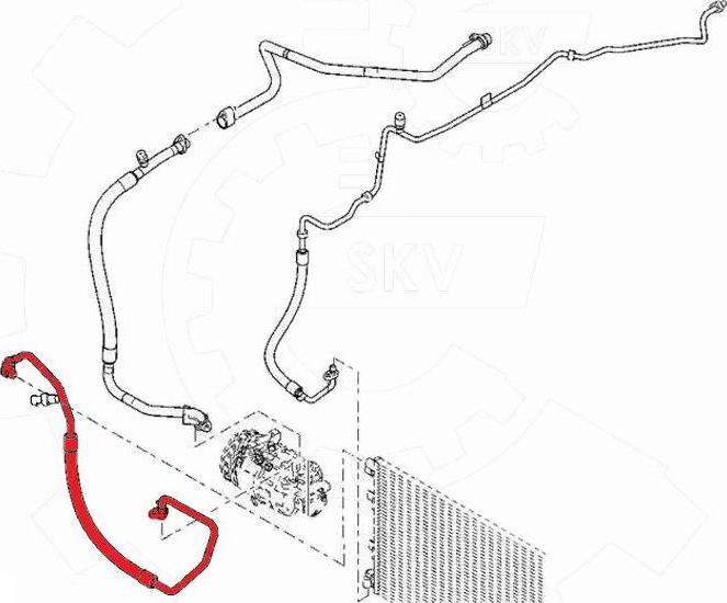 Esen SKV 54SKV664 - Трубопровод высокого / низкого давления, кондиционер abcparts.ee