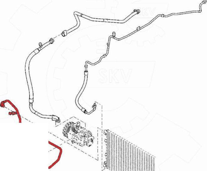 Esen SKV 54SKV665 - Трубопровод высокого / низкого давления, кондиционер abcparts.ee