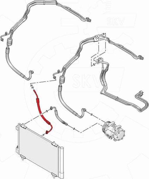 Esen SKV 54SKV603 - Трубопровод высокого / низкого давления, кондиционер abcparts.ee