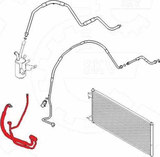 Esen SKV 54SKV638 - Трубопровод высокого / низкого давления, кондиционер abcparts.ee