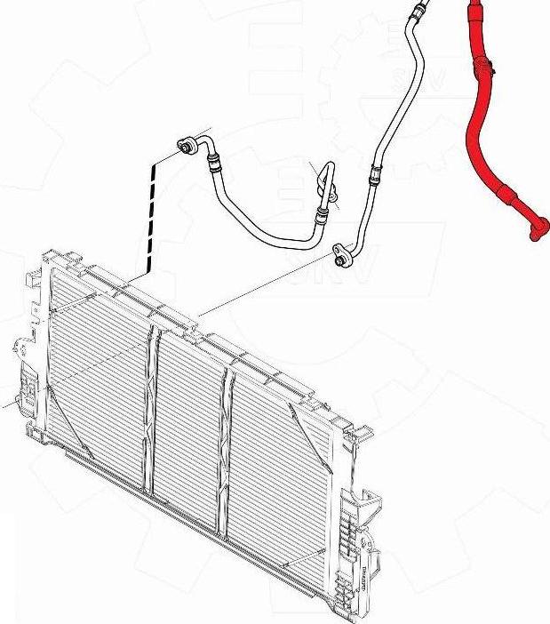 Esen SKV 54SKV713 - Трубопровод высокого / низкого давления, кондиционер abcparts.ee
