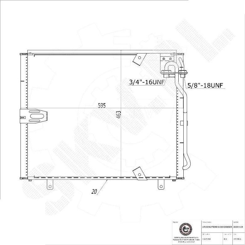Esen SKV 86SKV469 - Конденсатор кондиционера abcparts.ee