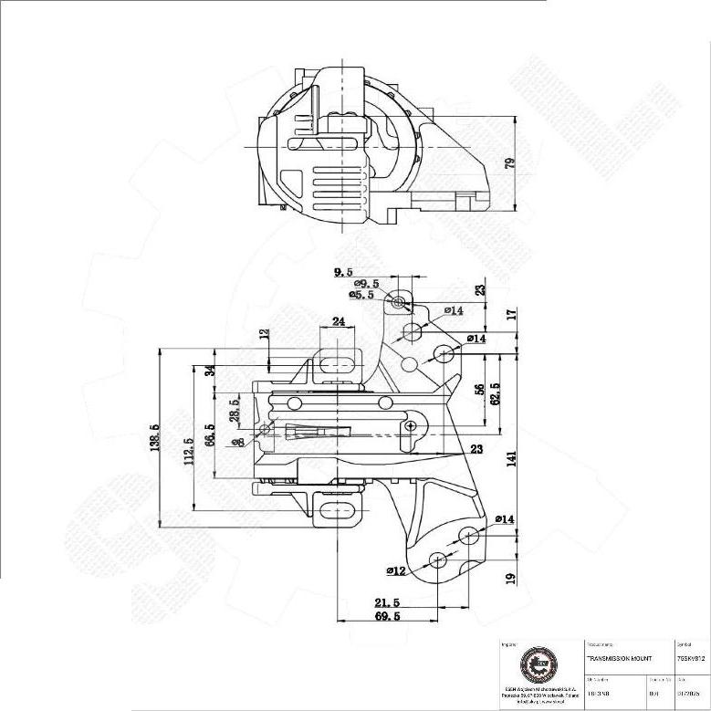 Esen SKV 75SKV812 - Подвеска, автоматическая коробка передач abcparts.ee