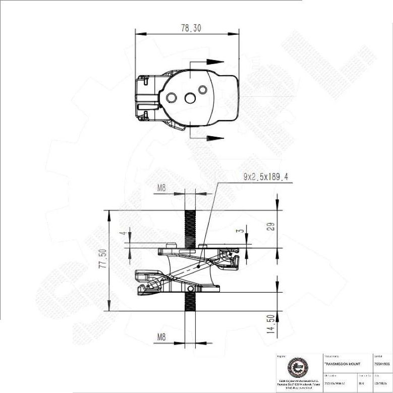 Esen SKV 75SKV835 - Подвеска, ступенчатая коробка передач abcparts.ee