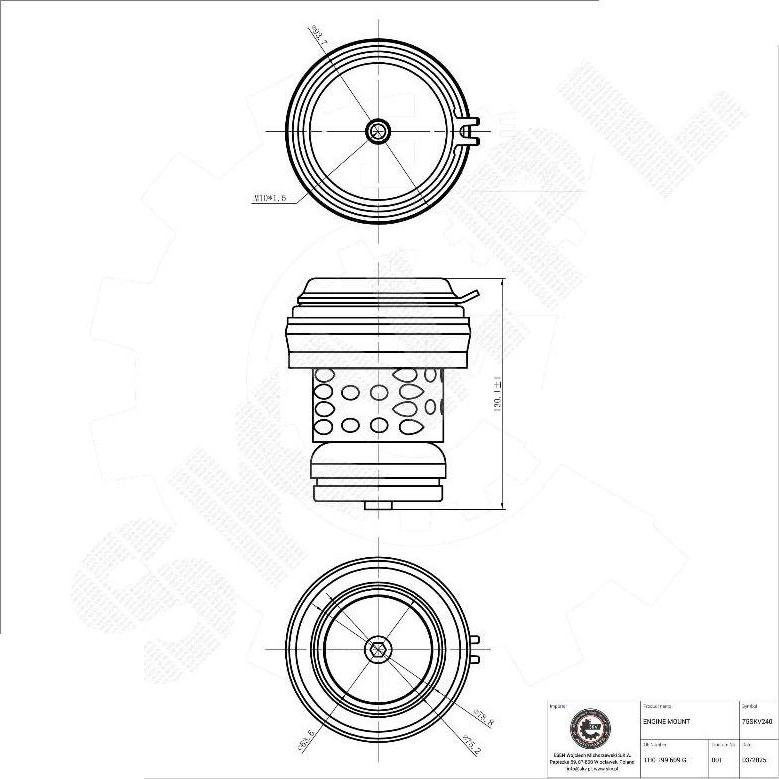 Esen SKV 75SKV240 - Подушка, опора, подвеска двигателя abcparts.ee