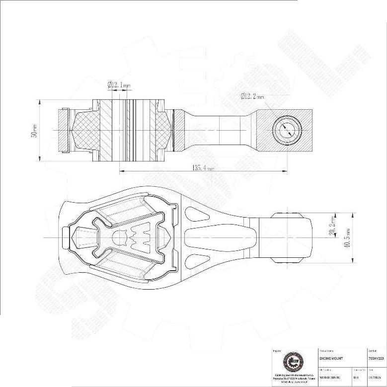 Esen SKV 75SKV223 - Подушка, опора, подвеска двигателя abcparts.ee