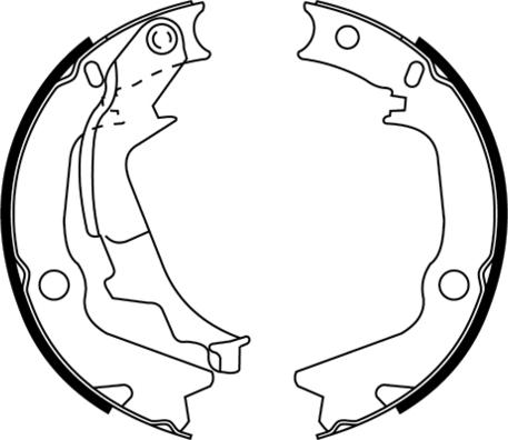 E.T.F. 09-0696 - Комплект тормозных колодок, барабанные abcparts.ee