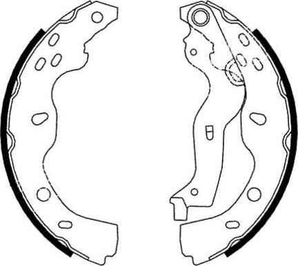 E.T.F. 09-0652 - Комплект тормозных колодок, барабанные abcparts.ee