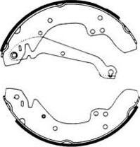 E.T.F. 09-0279 - Комплект тормозных колодок, барабанные abcparts.ee