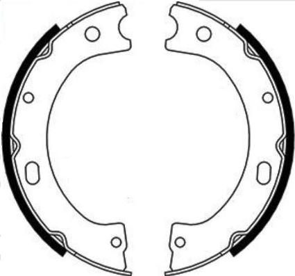 E.T.F. 09-0730 - Комплект тормозных колодок, барабанные abcparts.ee
