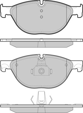 4U 22267BW - Тормозные колодки, дисковые, комплект abcparts.ee