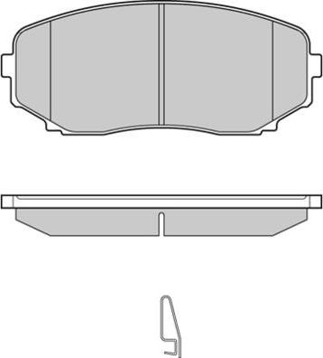 ADVICS-SEA E1N053T - Тормозные колодки, дисковые, комплект abcparts.ee