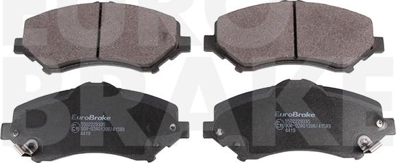 Eurobrake 5502229335 - Тормозные колодки, дисковые, комплект abcparts.ee